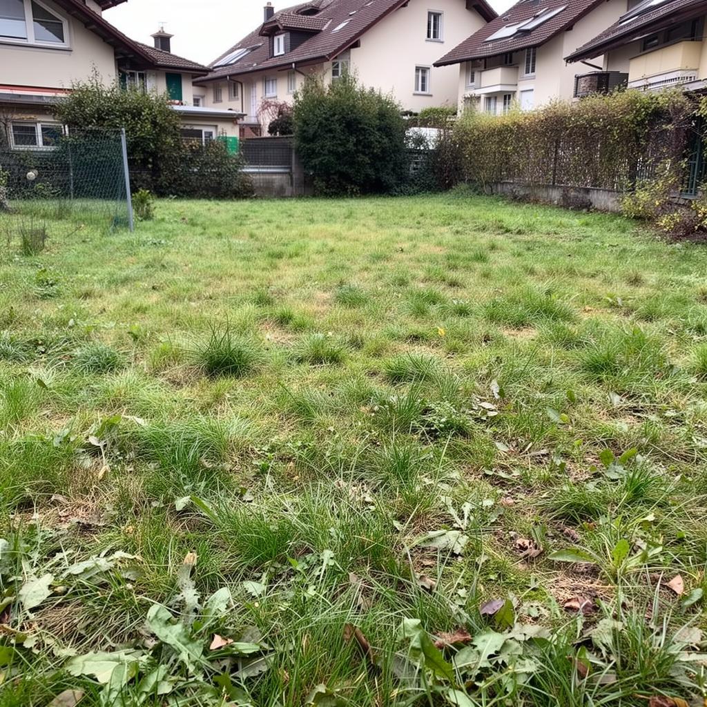 Rasenpflege – Vorher / Nachher – vorher